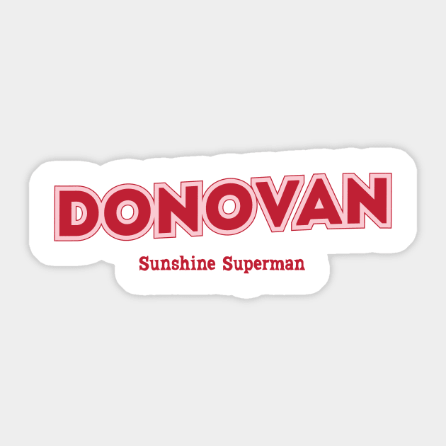 Donovan Sunshine Superman Sticker by PowelCastStudio
